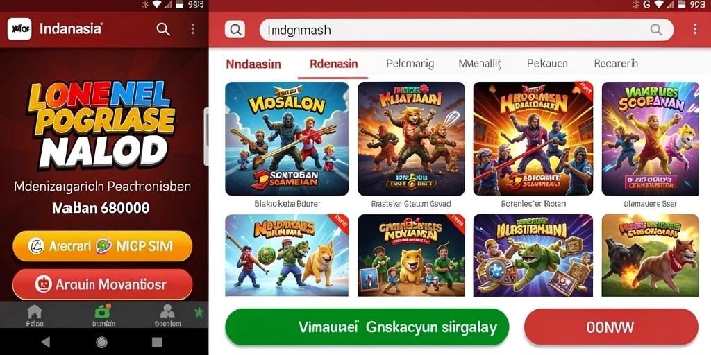 Tampilan utama aplikasi 8SVIP yang menarik dan user-friendly.
