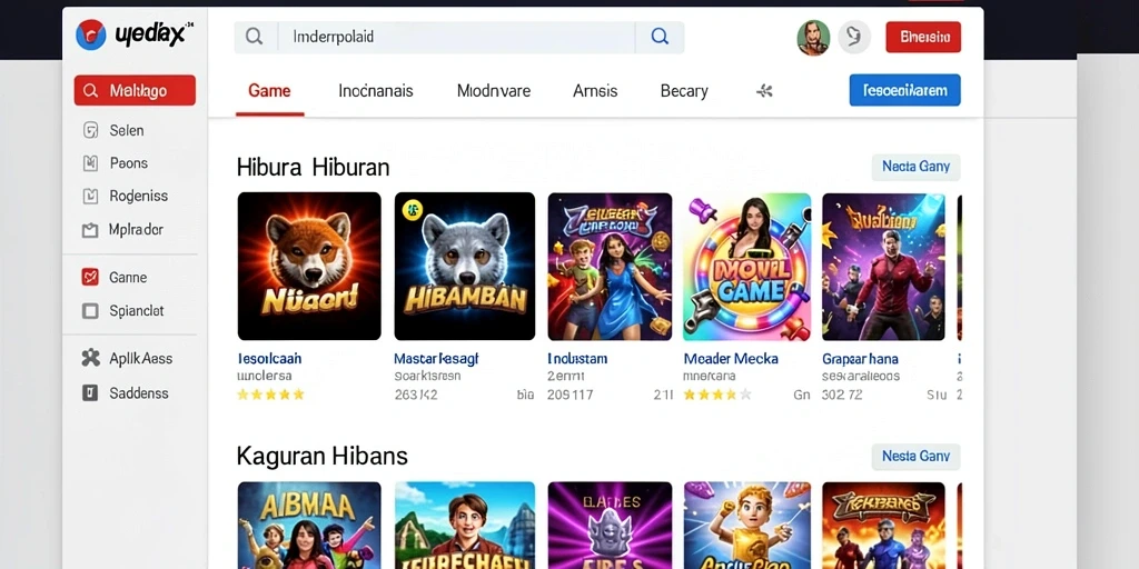 Tampilan awal yang menarik dan intuitif.