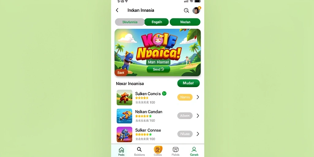 Tampilan antarmuka yang menarik dan user-friendly.