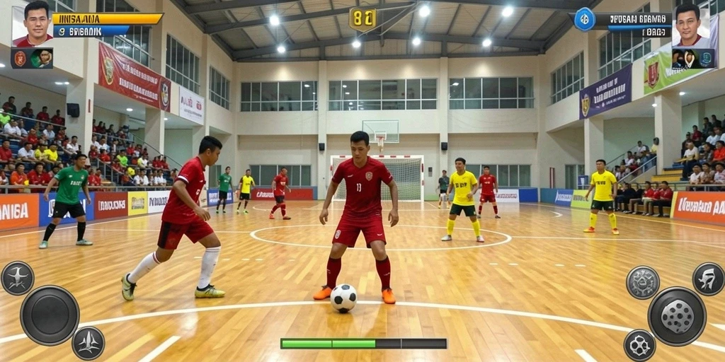 Screenshot menampilkan karakter utama dalam aksi berjuang melawan musuh.