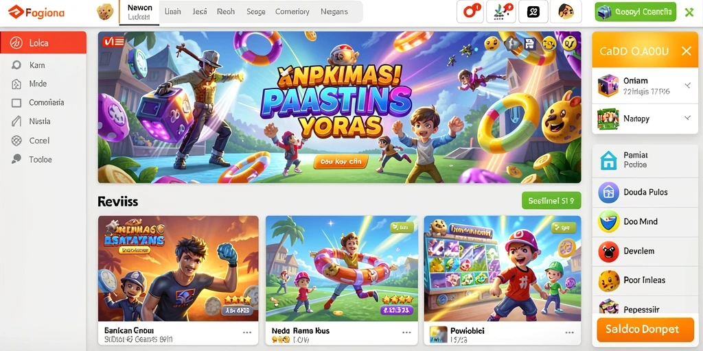 Screenshot menampilkan tema slot yang menarik dan berwarna-warni.