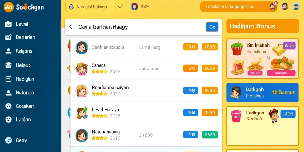 Tampilan antarmuka LUCKY72 yang menarik dan user-friendly.