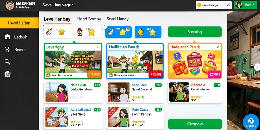 Tampilan antarmuka yang user-friendly.