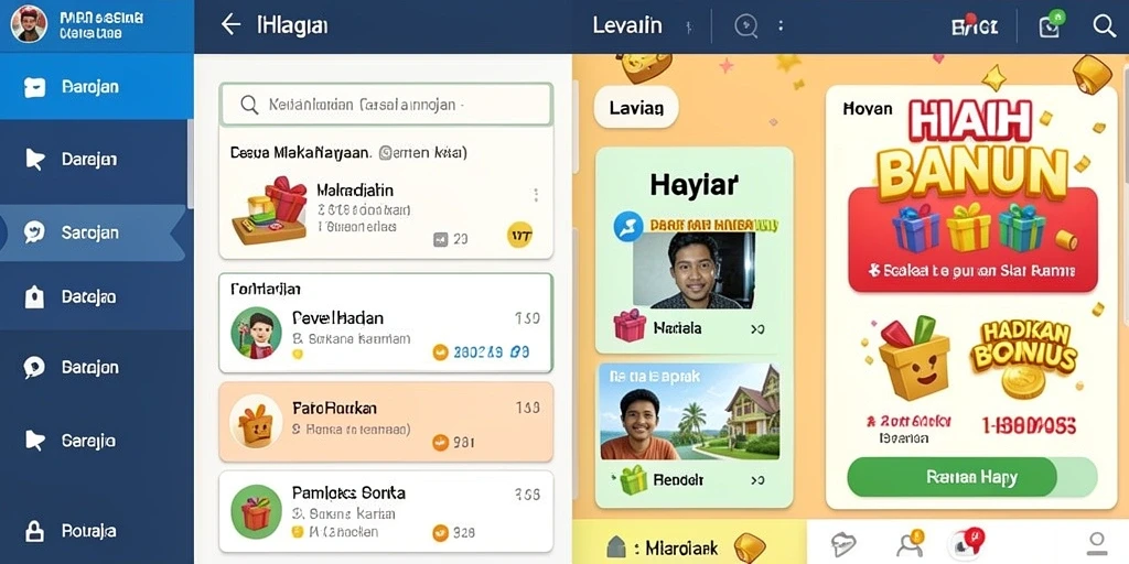 Tampilan antarmuka yang modern dan menarik.