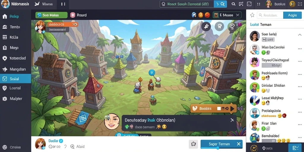 Screenshot menunjukkan karakter utama dalam aksi.